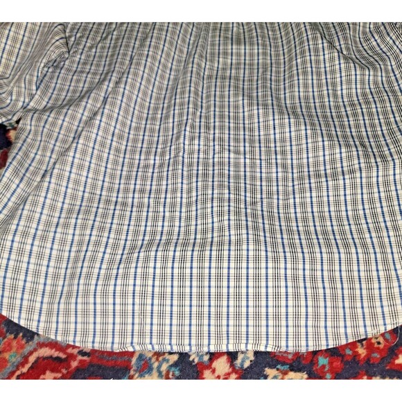 RARE FACONNABLE Albert Goldberg France Mens Dress Button Up Casual Plaid Shirt S - Picture 13 of 16